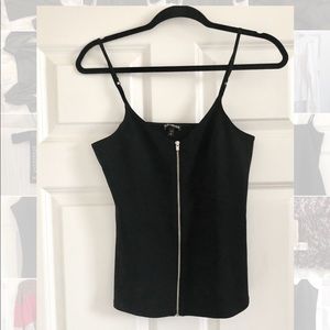 Zip up tank top